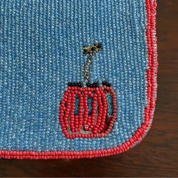 Anthropologie Fiona Beaded Bag Winter Edition— Ski Lift - Picture 7 of 7